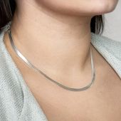 Срібний ланцюг "Панцир подвійний алмазний" 6ПдА-50