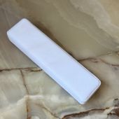 Оксамитова коробочка для ланцюжків, браслетів та кольє біла