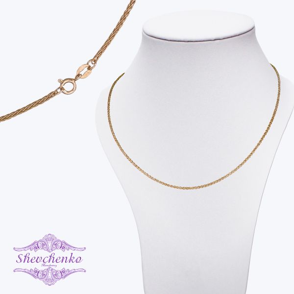 Срібний ланцюг "Колос" К-40 позолочений
