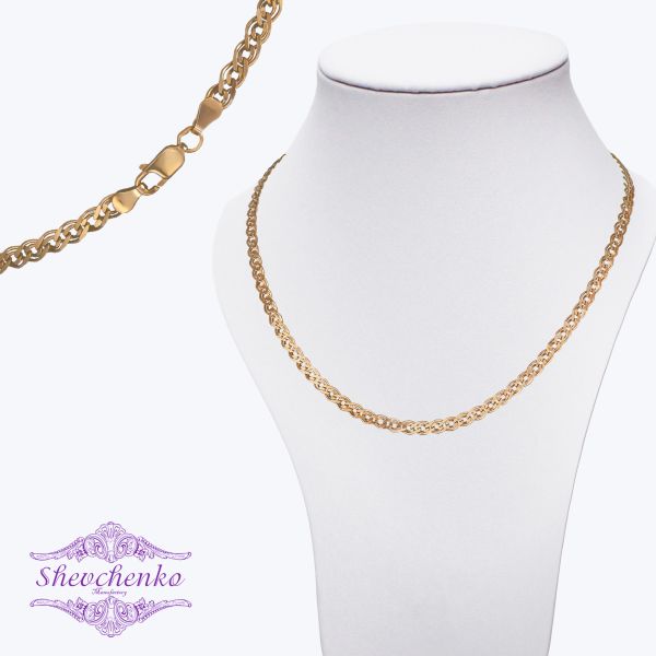 Срібний ланцюг "Нона" Н-75 позолочений