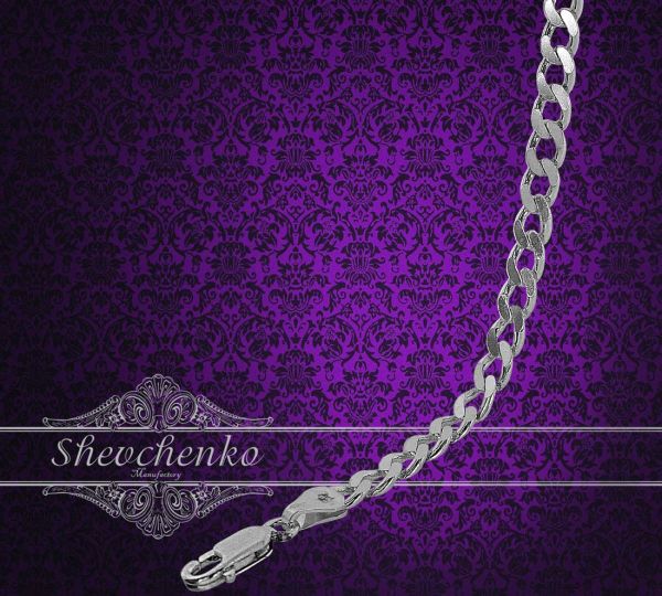 Браслет срібний "Панцир" П-140