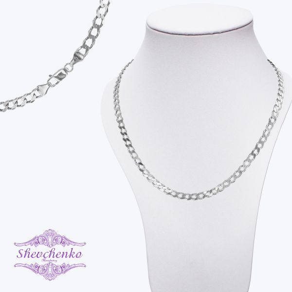Срібний ланцюг "Панцир" П-140