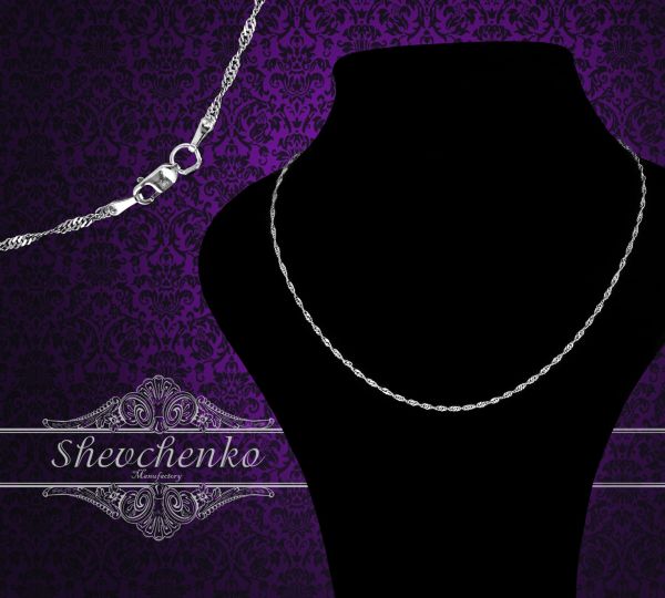 Срібний ланцюг "Cінгапур" С-35 родований