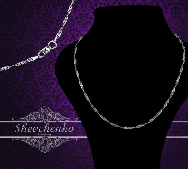 Срібний ланцюг "Cінгапур" С-35