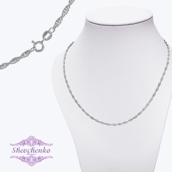 Срібний ланцюг "Джгут" Ж-40 родований
