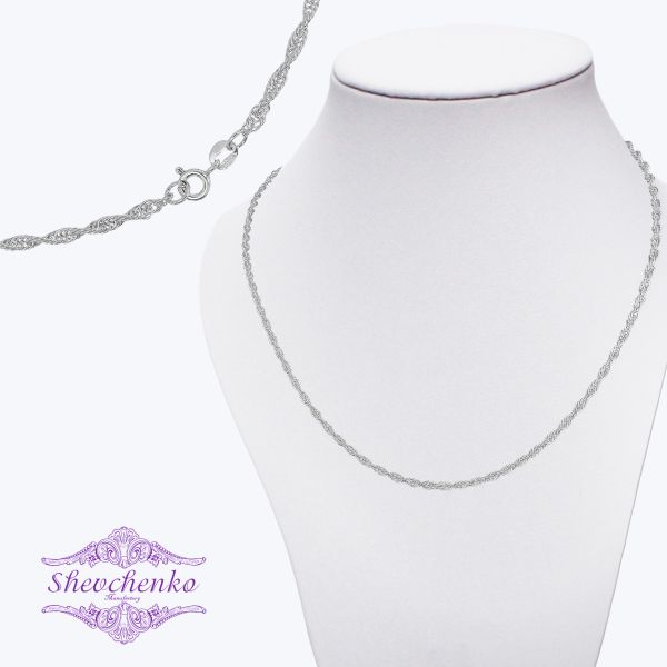 Срібний ланцюг "Джгут" Ж2-50